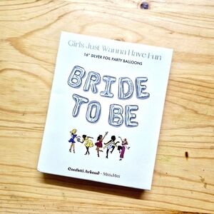 Bride To Be Silver Foil Party Balloons